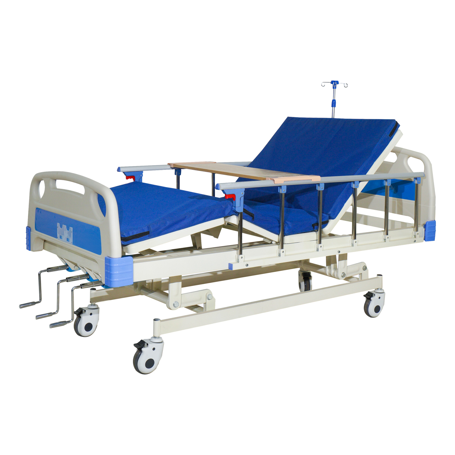 Hand Crank 3 Function Hospital Bed ABS Double Board CZ3-A (9)