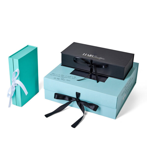 Satin Lined Wig Packaging Magnetic Lid Boxes