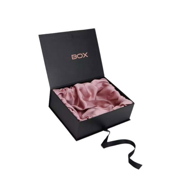 Satin Lined wig packaging magnetic closure boxes