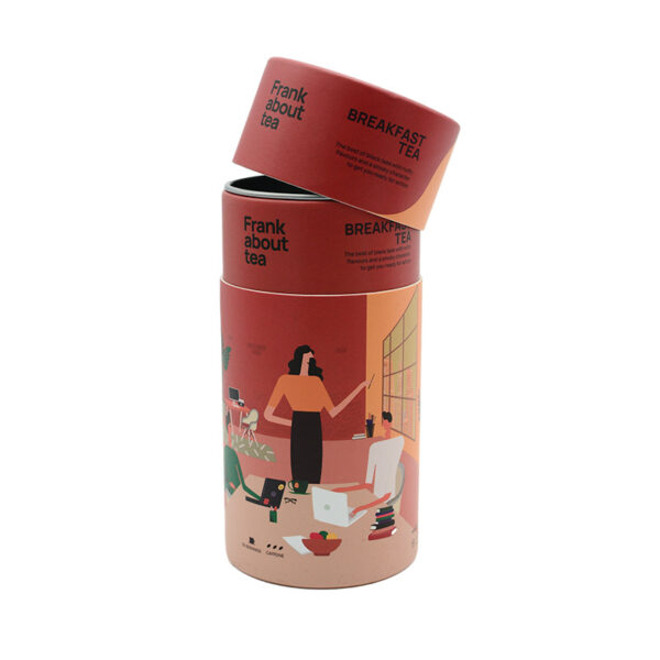 Bespoke Recyclable Paper Tube Tea Coffee Packaging Vendor