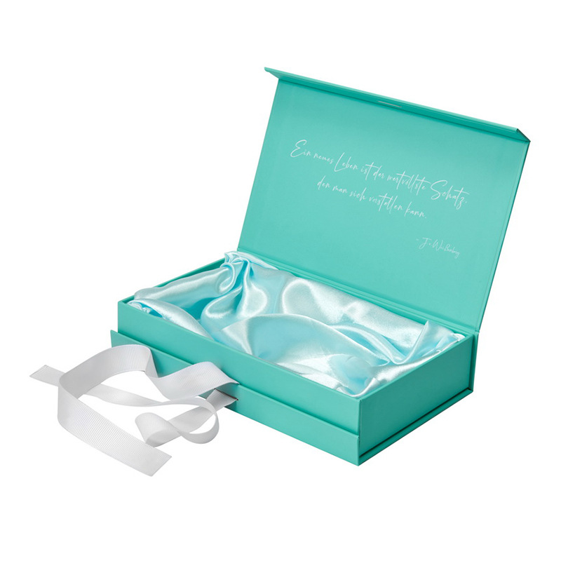 Bespoke Satin Lined Wig Hair Packaging Magnetic Lid Boxes