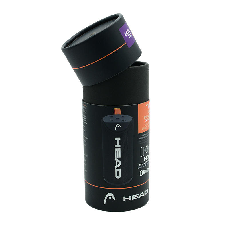 Custom Printing Cylinder Packaging Box Bluetooth Speaker
