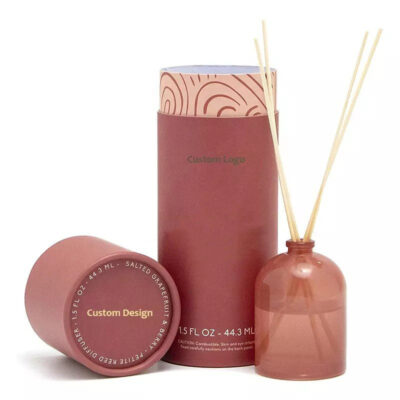 Custom Round Perfume Candle Paper Tube Packaging Wholesaler