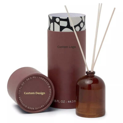 Custom Round Perfume Candle Paper Tube Packaging Wholesaler