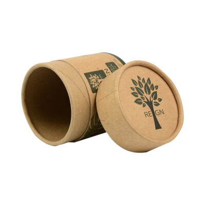 Kraft Paper Tube Packaging for Cotton Cosmetic Pads Cream