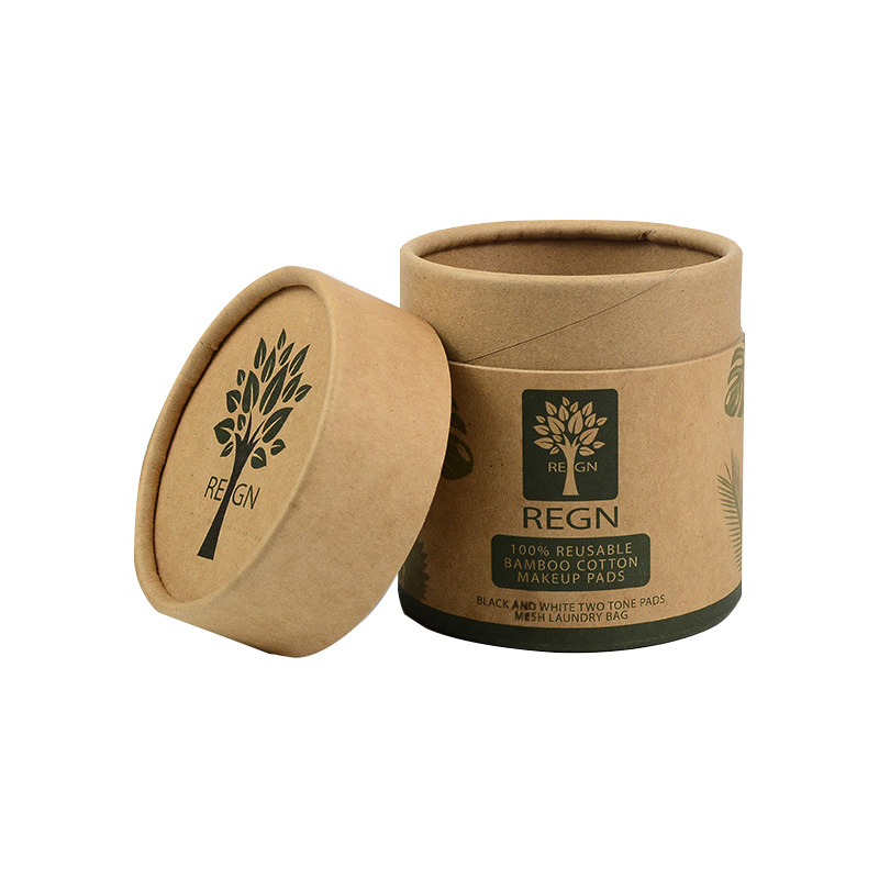 Kraft Paper Tube Packaging for Cotton Cosmetic Pads Cream
