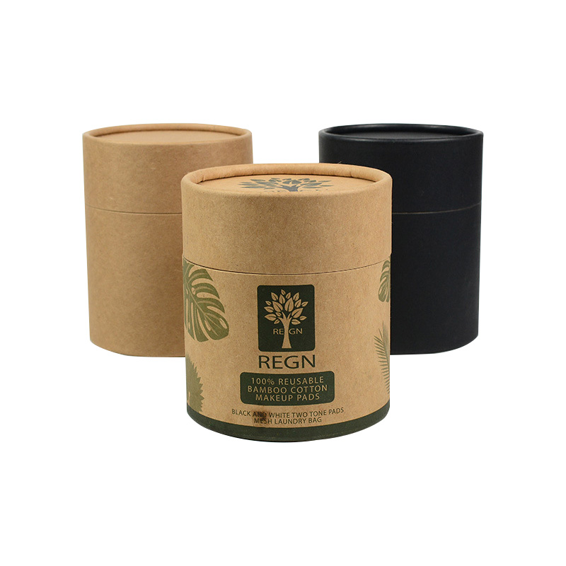 Kraft Paper Tube Packaging for Cotton Cosmetic Pads Cream