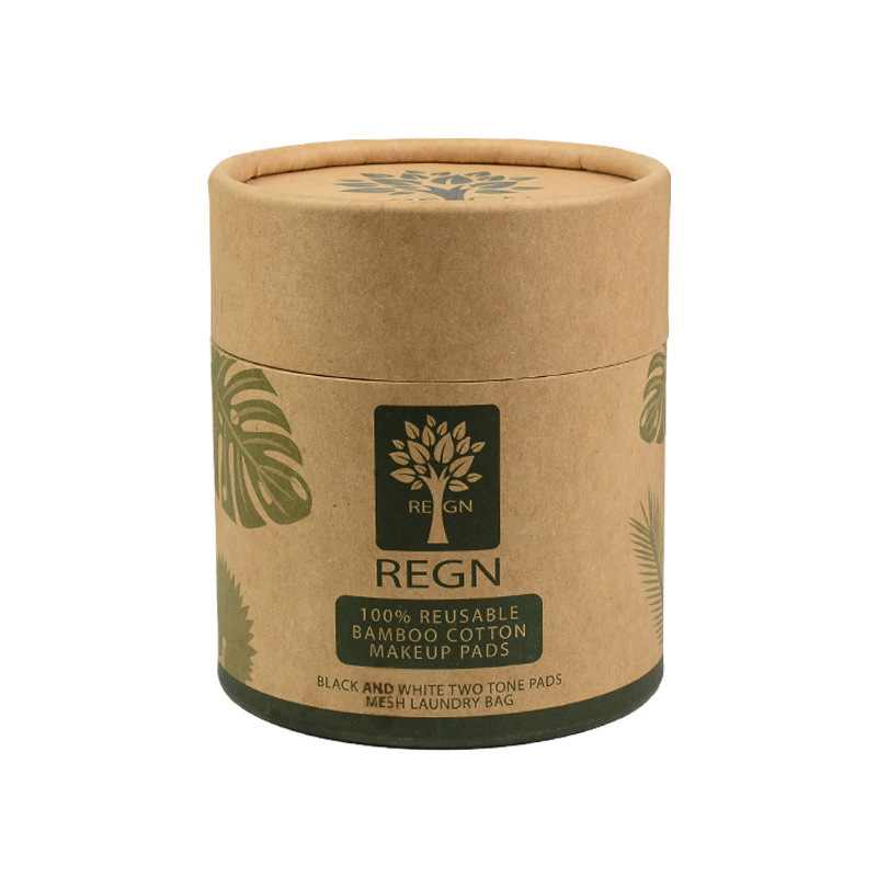Kraft Paper Tube Packaging for Cotton Cosmetic Pads Cream