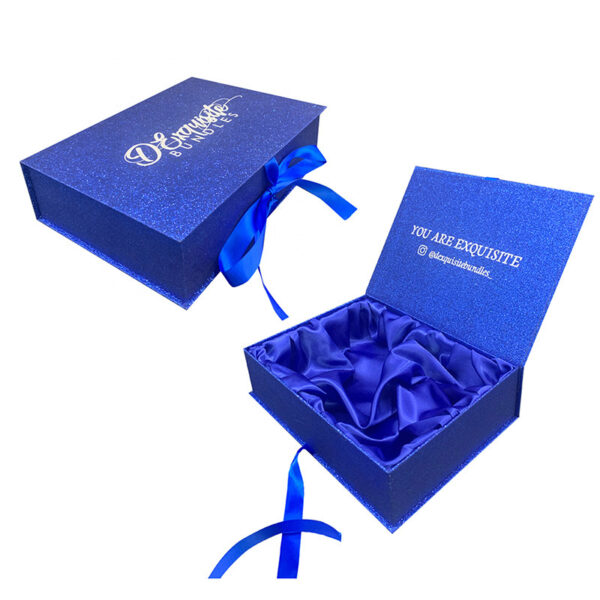 Manufacturers Custom Printed Wig Hair Boxes with Satin Lined