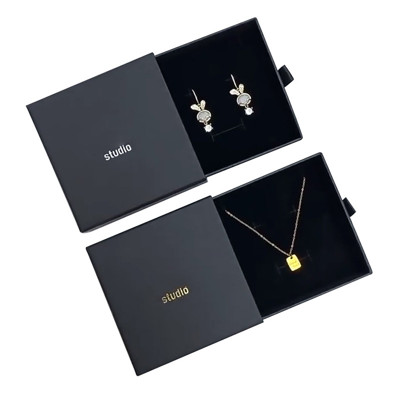 ODM Necklace Pendant Ring Slider Out Drawer Paper Boxes