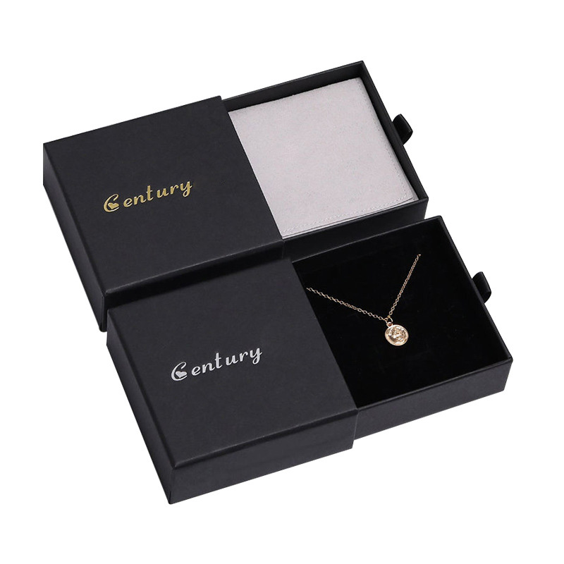 ODM Necklace Pendant Ring Slider Out Drawer Paper Boxes