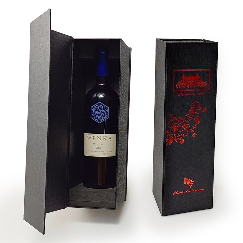 OEM Custom Wine Soju Packaging Magnetic Closure Lid Boxes