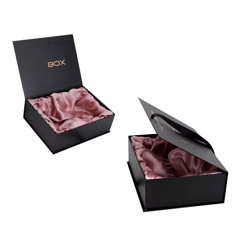 Satin Lined Wigs Packaging Magnetic Closure Lid Boxes China
