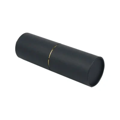 Agent Recyclable Black Paper Tube for Lip Balm Cosmetic