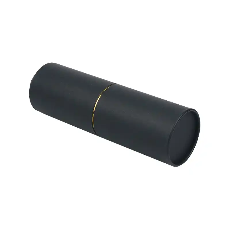 Agent Recyclable Black Paper Tube for Lip Balm Cosmetic