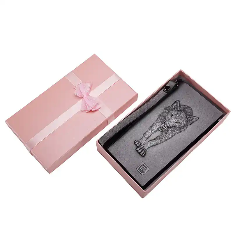 Bespoke Logo Printed Lid and Base Rigid Boxes for Wallet