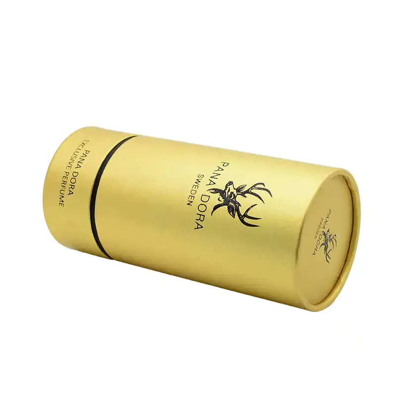 Brand Hot Stamp Gold Essential Perfumes Paper Tube Packaging