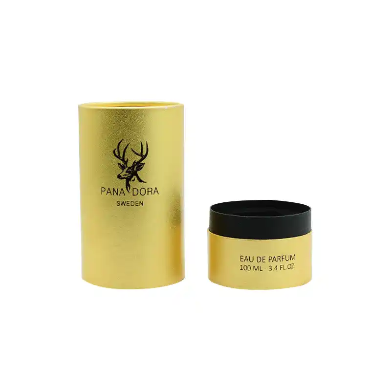 Brand Hot Stamp Gold Essential Perfumes Paper Tube Packaging