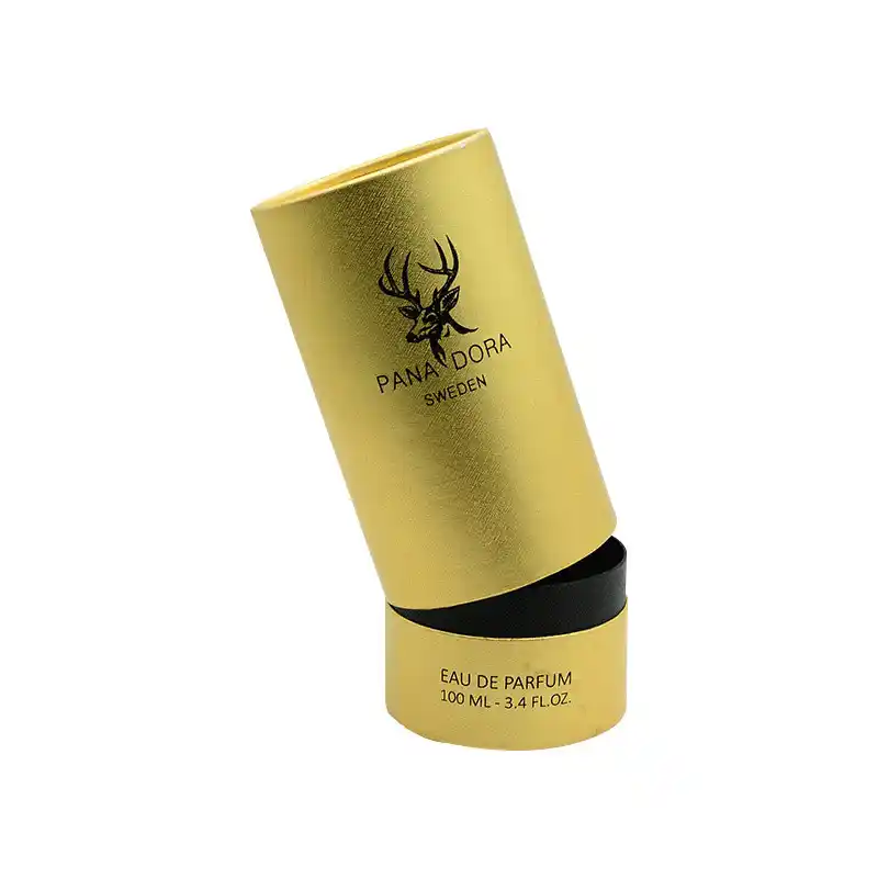 Brand Hot Stamp Gold Essential Perfumes Paper Tube Packaging