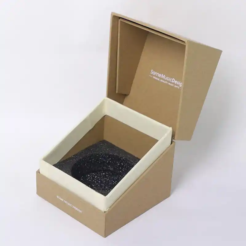Brown Kraft Texture Paper Flip Top Recycle Candle Boxes Bulk