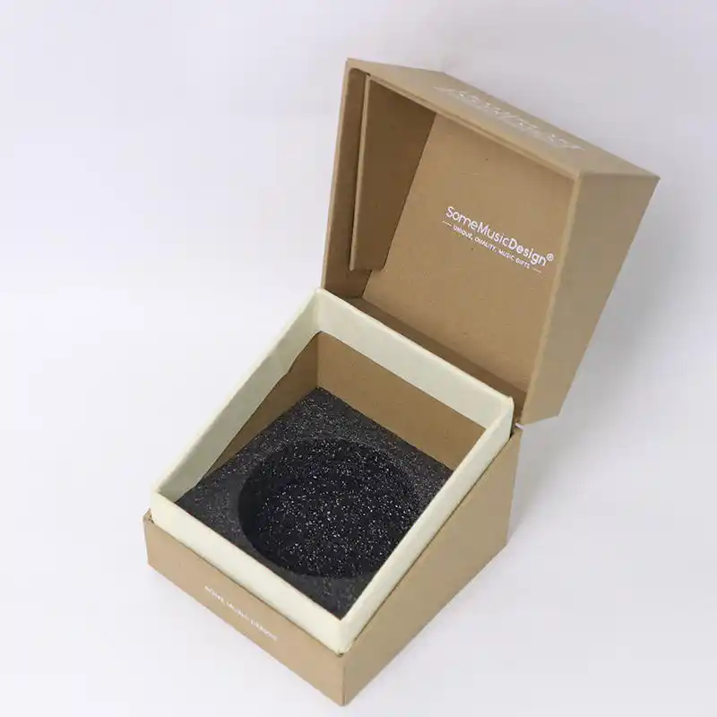 Brown Kraft Texture Paper Flip Top Recycle Candle Boxes Bulk