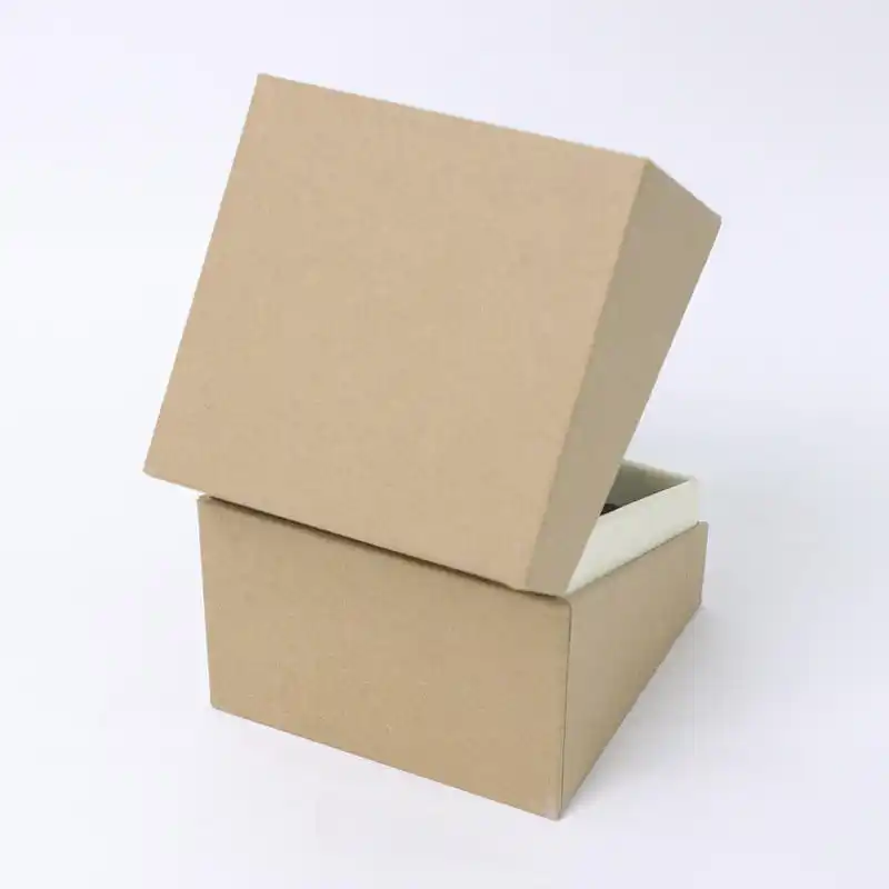 Brown Kraft Texture Paper Flip Top Recycle Candle Boxes Bulk