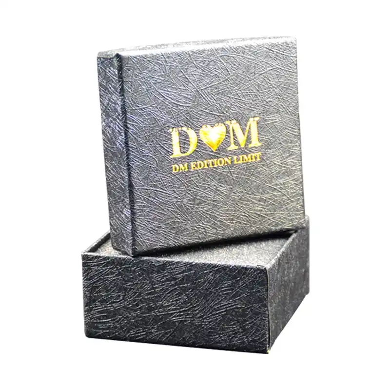 Bulk Eco-Friendly Textured Paper Watch Gift Boxes Packaging