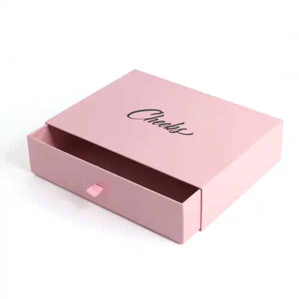 Custom 2mm Thick Pink Sliding Drawer Gift Boxes for Clothing Custom 2mm Thick Pink Sliding Drawer Gift Boxes for Clothing