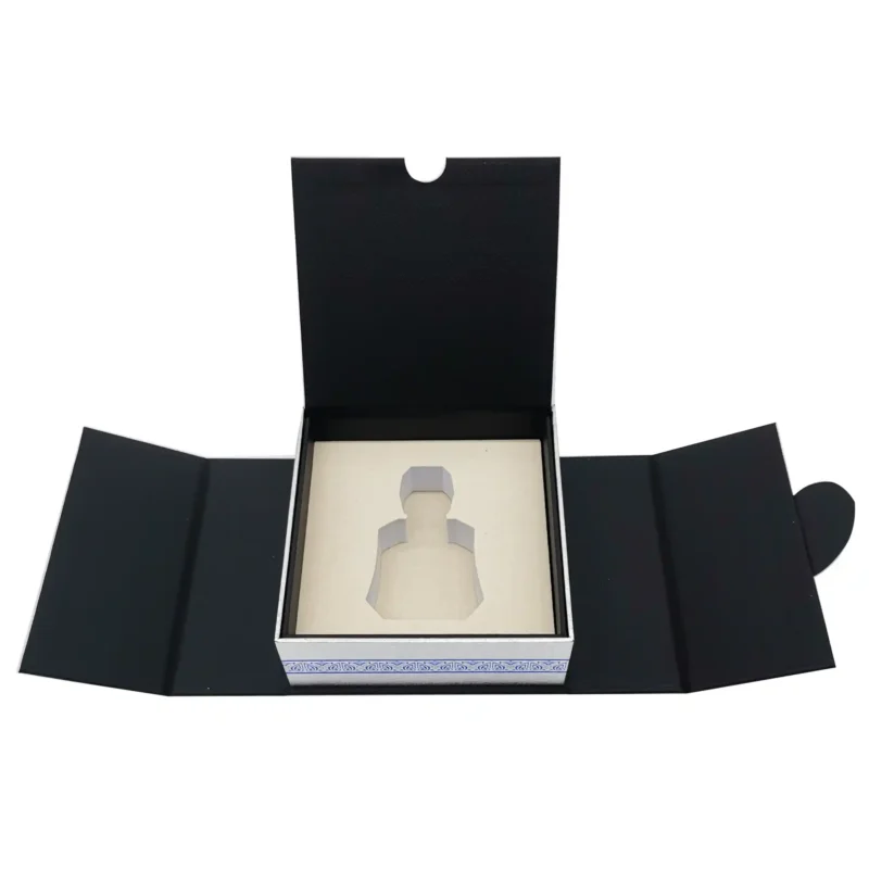Custom Design Double Door Magnetic Perfume Paper Boxes