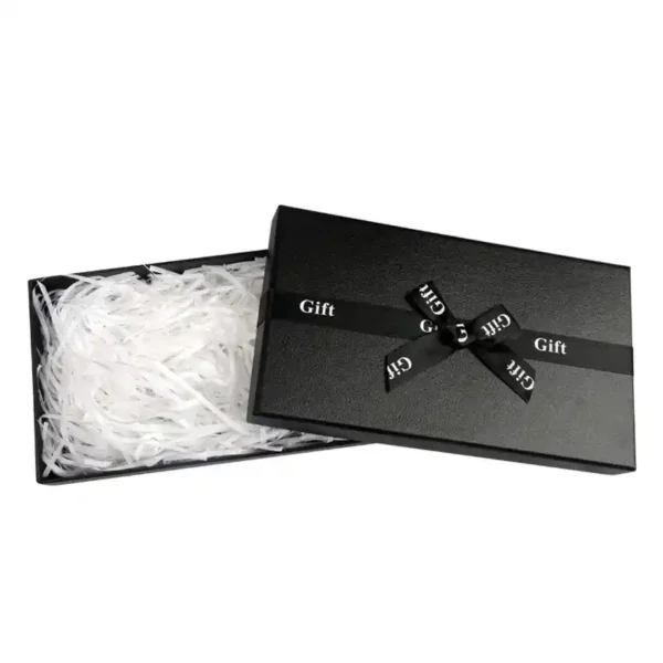 Custom Elegant Black Silver Hot Stamping Rigid Paper Boxes Custom Elegant Black Silver Hot Stamping Rigid Paper Boxes