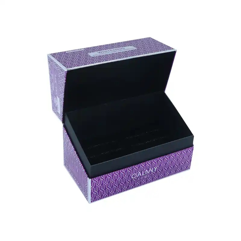 Custom Flip Lid Cosmetic Magnetic Rigid Gift Boxes with EVA
