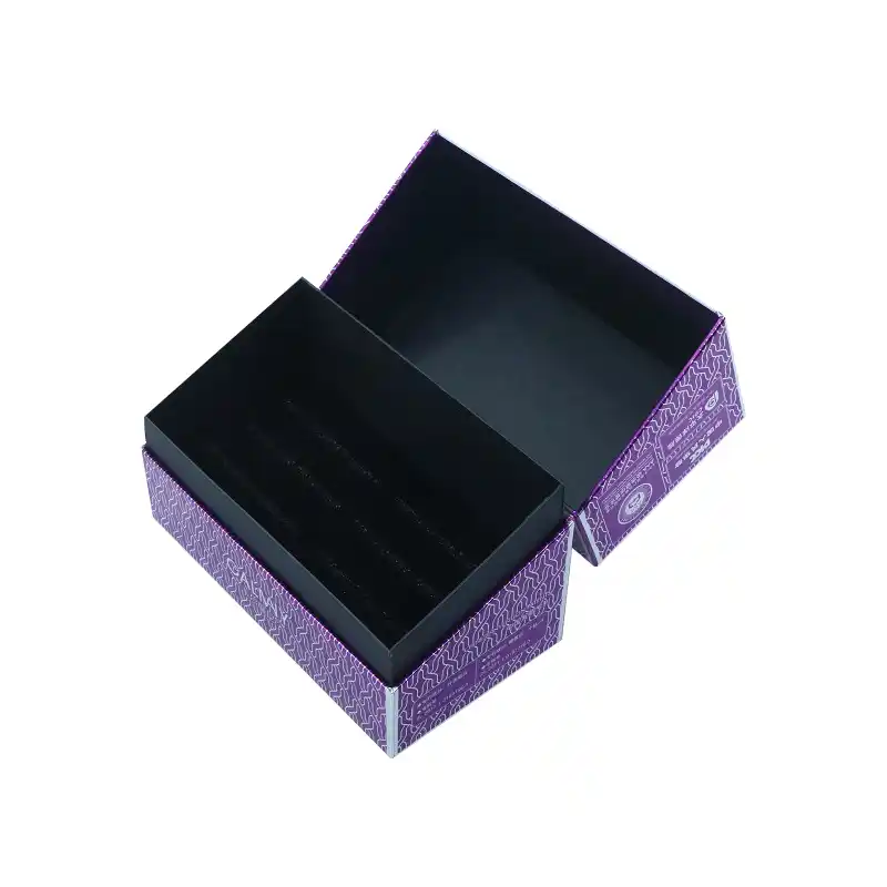 Custom Flip Lid Cosmetic Magnetic Rigid Gift Boxes with EVA