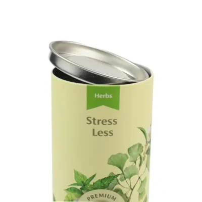 Custom Food Grade Tea Gift Round Cylinder Box with Tinplate
