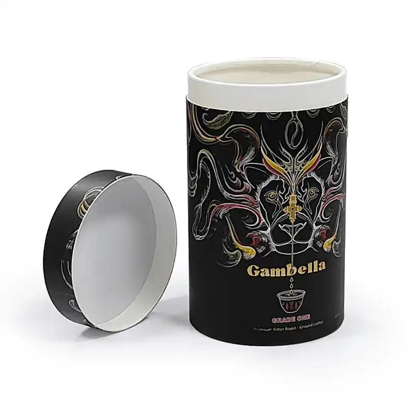 Custom Logo Cylindrical Cosmetic Paper Tube Packaging Box