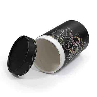 Custom Logo Cylindrical Cosmetic Paper Tube Packaging Box