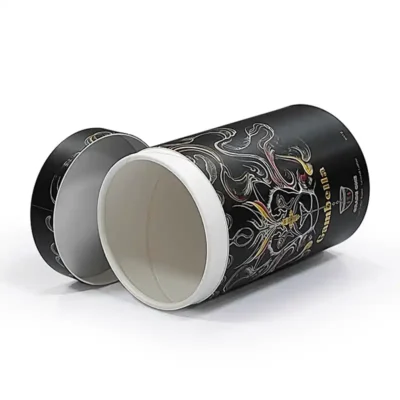 Custom Logo Cylindrical Cosmetic Paper Tube Packaging Box