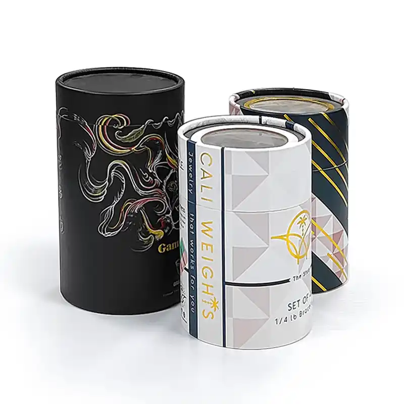 Custom Logo Cylindrical Cosmetic Paper Tube Packaging Box
