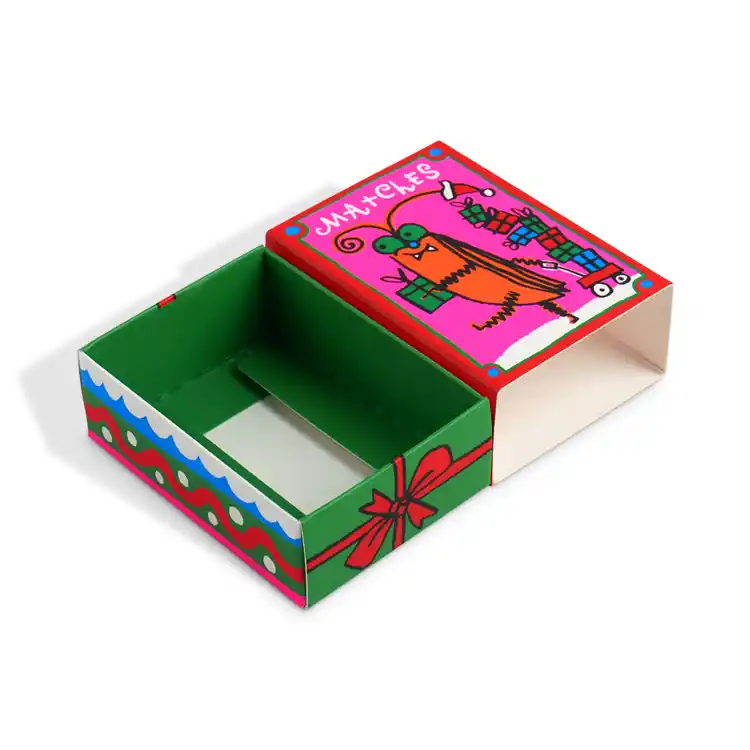 Custom Logo Exquisite Cartoon White Card Drawer Boxes Vendor