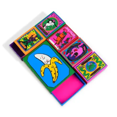 Custom Logo Exquisite Cartoon White Card Drawer Boxes Vendor