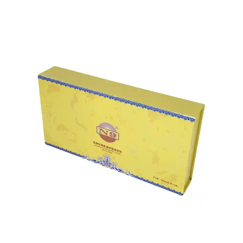 Custom Logo Luxury Gold Hot Stamping Rigid Gift Coffee Boxes