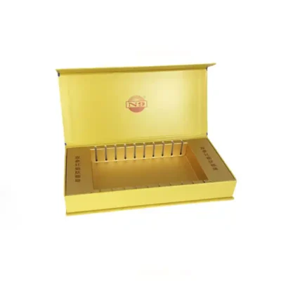 Custom Logo Luxury Gold Hot Stamping Rigid Gift Coffee Boxes