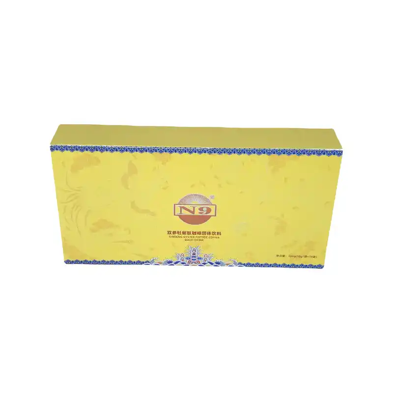 Custom Logo Luxury Gold Hot Stamping Rigid Gift Coffee Boxes