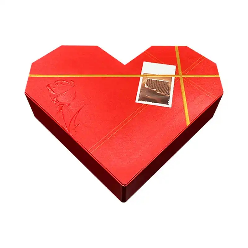 Custom Multi Corner Red Small Candy Heart Shaped Gift Boxes