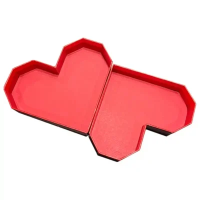 Custom Multi Corner Red Small Candy Heart Shaped Gift Boxes