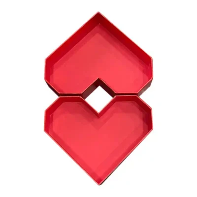 Custom Multi Corner Red Small Candy Heart Shaped Gift Boxes