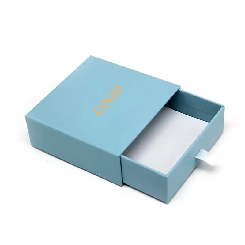 Custom Paper Drawer Necklace Earring Jewelry Box Packaging