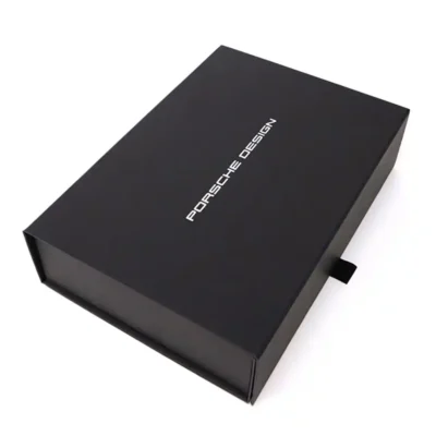 Custom Print Logo Black Folding Magnetic Closure Gift Boxes