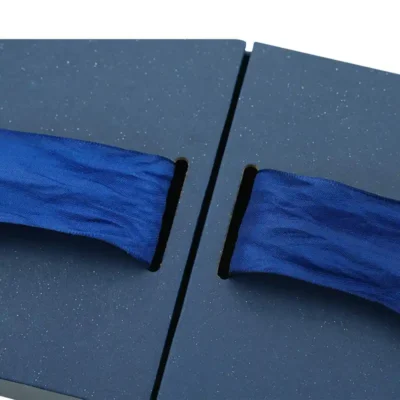 Custom Printing Recyclable Blue Paper Gift Boxes With Ribbon