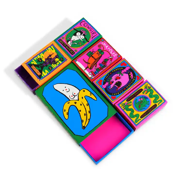 Custom Sliding Drawer Gift Boxes for Matches Packaging Bulk