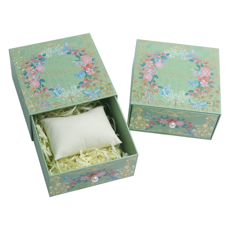 Customized Lightweight Elegant Drawer Jewelry Rigid Boxes